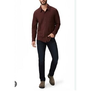 PAIGE Knit button up shirt Ruby Red S
